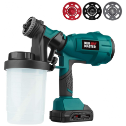 Pistola de Pintura Pulverizadora 900mL com Botão de Válvula Ajustável, NEU MASTER, Verde