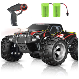 DOUBLE Carrinho de Controle Remoto p, Adultos Off Road Até 20 KM, H, Recarregável, Preto