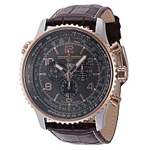 Relgio masculino Chase Durer Flight Commander Swiss Ronda 5050.C calibre - 49,5 mm. Branco. Marrom CDW-0063