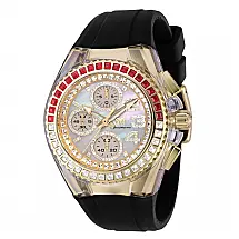 Relógio Feminino TechnoMarine Cruise Glitz com Mostrador Madre Pérola 40mm, Preto TM121063