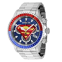 Relógio Masculino DC Comics Superman, Invicta 41263, Prata
