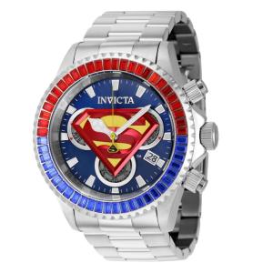 Relógio Masculino DC Comics Superman, Invicta 41263, Prata