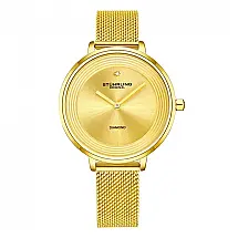 Relógio Feminino Stuhrling Sinfonia 3946 Quartzo 37mm, Dourado