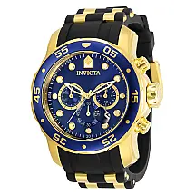 Relgio masculino profissional - 48 mm. Ouro. Preto 30763