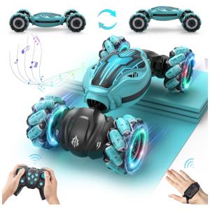 Carrinho de Controle Remoto Minetom, Veículo de Acrobacias por Comando de Movimentos para Crianças 612, Brinquedo para Meninos e Meninas