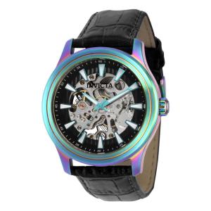 Relgio mecnico vintage masculino - 42 mm. Preto ZG-37963