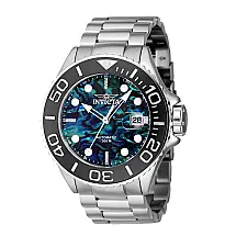 Grande relgio masculino automtico de diamante de 0,07 quilates com mostrador Abalone - 50 mm. Ao 39963