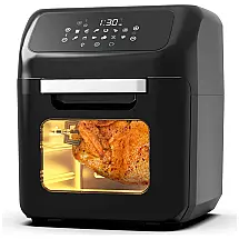 Fritadeira Elétrica AirFryer 12L com 12 Modos e Painel de Controle Digital, 1800W, 110v, PRO BREEZE, Preto