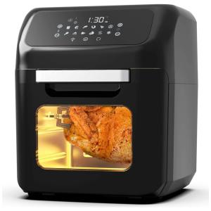 Fritadeira Elétrica AirFryer 12L com 12 Modos e Painel de Controle Digital, 1800W, 110v, PRO BREEZE, Preto