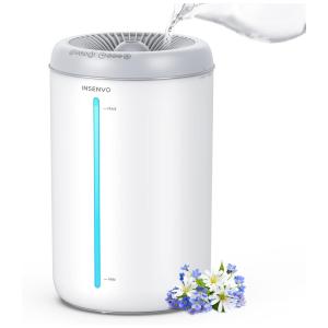 Umidificador para Quarto Grande 4,5L com 3 Níveis de Névoa e Desligamento Automático, INSENVO P2207B, Branco