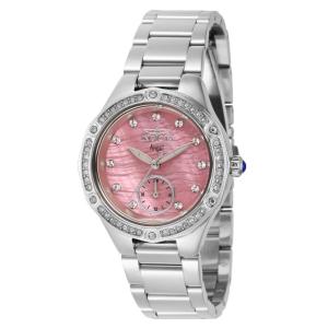 Relgio feminino anjo com mostrador em madreprola - 35 mm. Ao 40373