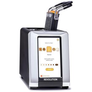 Torradeira Elétrica 2 Fatias com 60 Configurações e Visor Digital, 110V, Revolution InstaGLO R180B, Preta