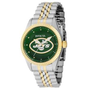 Relgio feminino NFL New York Jets 36 mm. Ao. Ouro 42573, Invicta