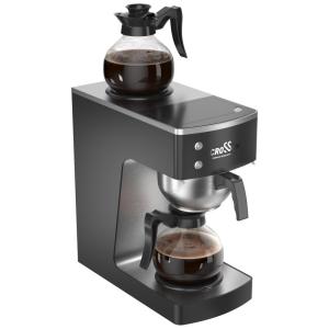Máquina de Café 12 Xícaras com Aquecedor Superior e Inferior e 2 Decantadores de Vidro, 110V 1610W, Crosson, Preta