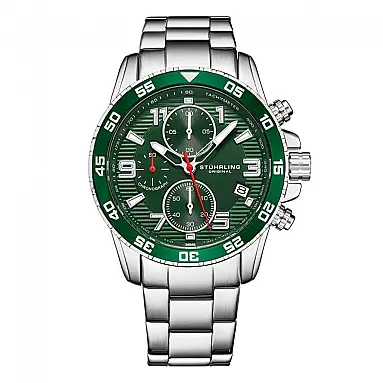 Relógio Cronógrafo Stuhrling Concorso 40mm,