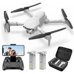 Drone 4DF10 com Camera 1080P para Crianças, DRONEEYE, Cinza