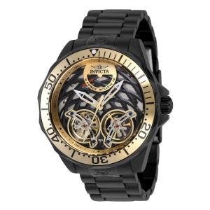 Relógio Masculino Automático Grand Diver, Invicta 37673, Preto e Dourado