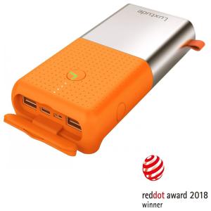 Powerbank 20000mAh Carregador Portátil à Prova DÁgua LED Camping Praia Nautica