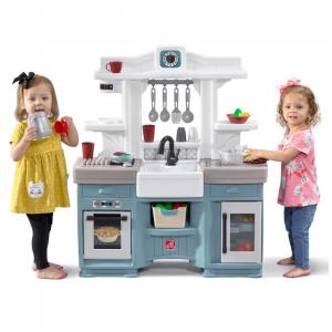 Cozinha Infantil, Brinquedo Interativo com Luzes e Sons, Plástico Durável, 21 Acessórios, Para Crianças a Partir de 2 Anos, Step2