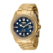 Relógio Masculino Invicta Pro Diver com Diamante de 0,76 Quilates, Ouro 37973