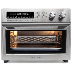 Frideira Elétrica Air Fryer 25L Multifuncional com Painel de Controle Digil, 1750W, 110v, VAL CUCINE TA 25GX1, Prateado