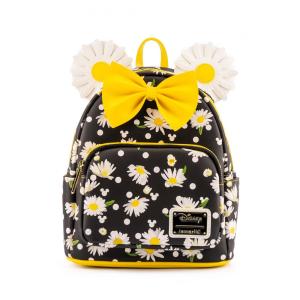 Mochila Escolar Infantil Loungefly Disney Minnei Mouse Florida para Crianças a Partir de 3 Anos, Preta