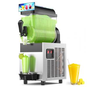 Máquina de Raspadinha 15L/4 Cal Commercial com Luz LED, Tanques de 15L para Margarita, Suco, Smoothie, Daiquiri, Coquetel
