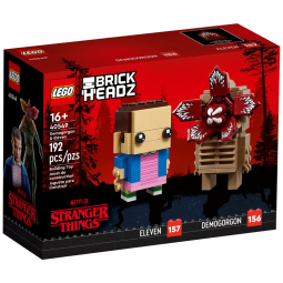 Conjunto LEGO BrickHeadz Demogorgon e Onze Stranger Things para montar e expor