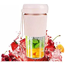 Mini Liquidificador Portátil 280mL com Carregamento USB, Ecoledix, Rosa