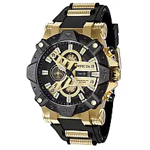 Relgio Masculino Aviador - 52mm. Ouro. Preto 40183