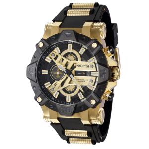 Relgio Masculino Aviador - 52mm. Ouro. Preto 40183