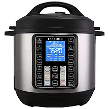 TEKAMON Panela de Pressão Elétrica 6L Multifuncional com Painel Digital, 1000W, 110V