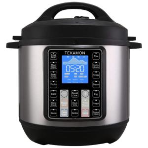 TEKAMON Panela de Pressão Elétrica 6L Multifuncional com Painel Digital, 1000W, 110V