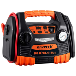 kinverch Carregador de Bateria Automotiva Portátil, 900 Pico, 12V, USB e compressor de ar 1150 PSI