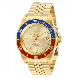 Relógio Automático Masculino Invicta Pro Diver 42 mm Ouro com Bezel Pepsi 29183
