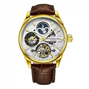 Relógio Masculino Stuhrling Special Reserve 3918 Automático 43mm, Dourado
