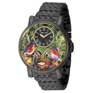 Relgio Vintage Automtico Feminino - 42mm. Preto 43283