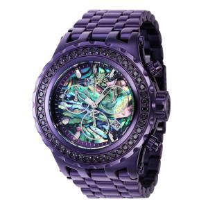 Relgio masculino reserva Subaqua Swiss Ronda Z60 calibre com mostrador Abalone - 52 mm. Roxo 39483