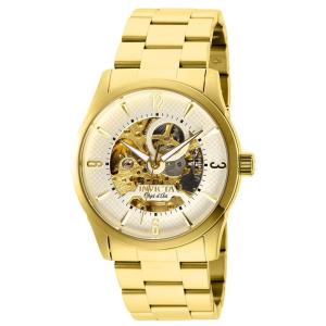 Relógio Masculino Automático Objet D Art com Pulseira de Aço Inoxidável, Invicta 27583, Dourado