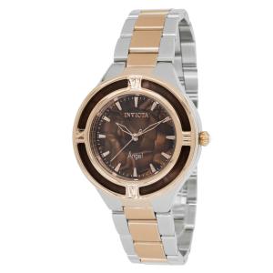 Relógio Feminino de Quartzo Angel, Invicta 39683, Prata e Ouro Rosa