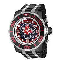 Relgio masculino MLB Boston Red Sox - 58 mm. Ao. Preto 42783