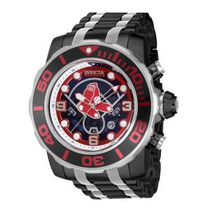 Relgio masculino MLB Boston Red Sox - 58 mm. Ao. Preto 42783