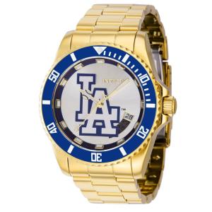 Relgio masculino MLB Los Angeles Dodgers Automtico - 42 mm. Ouro 42983