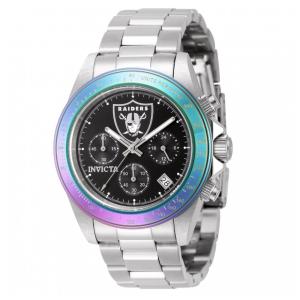 Relógio Masculino Invicta NFL Las Vegas Raiders 40mm, Aço ZG44983