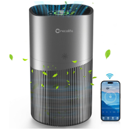 Purificadores de ar para ambientes amplos de até 3.120 pés quadrados CADR 450m h Crecolife.