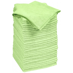 Pano de Limpeza de Microfibra, Lavável e Reutilizável, 36 UN, Quickie, Verde