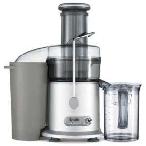 Fonte de suco Plus 850 watts 1,1 Qt dupla velocidade espremedor elétrico, BREVILLE JE98XL, Cinza