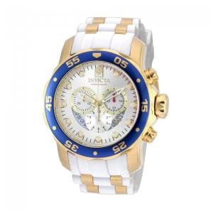 Relógio Pro SCUBA Masculino - 48mm. Ouro. Branco 20293