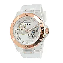 Relgio mecnico masculino Speedway - 48 mm. Branco 44393