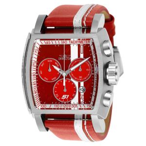 Relgio Masculino S1 Rally Race Team com Calibre Swiss Ronda Z60 - 48mm, Branco e Vermelho - Invicta.
